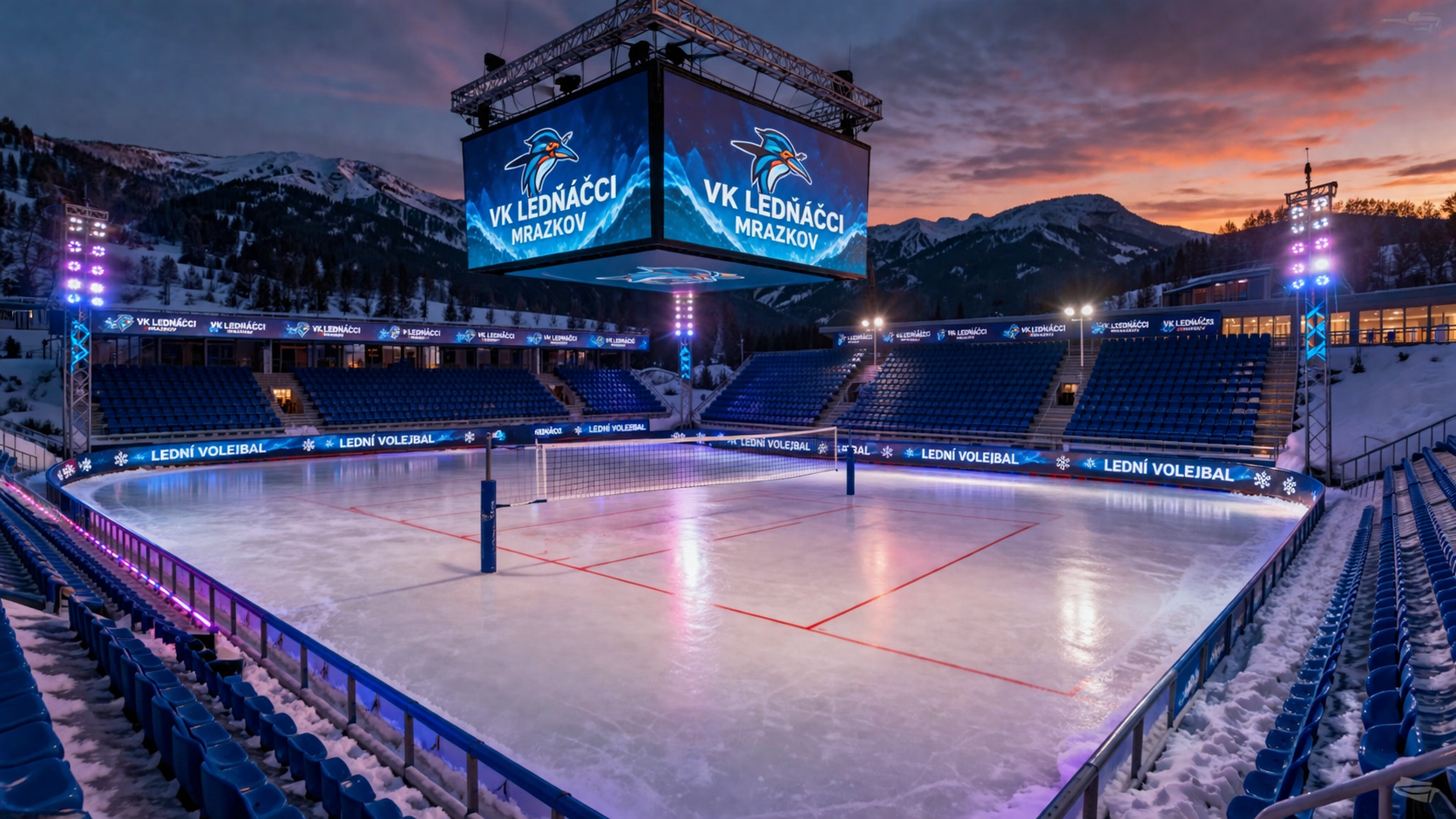 Nová LED kostka v aréně